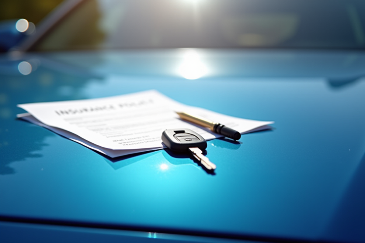 Clés de voiture et contrat d