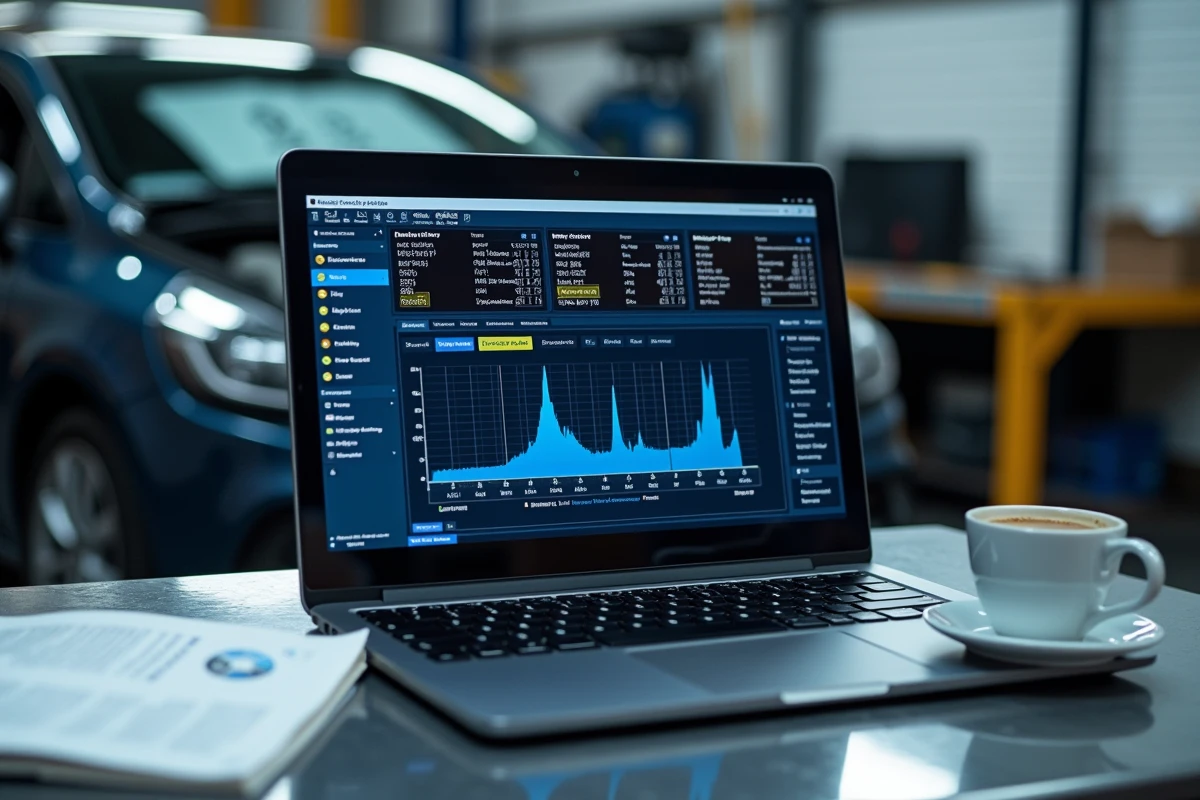 Écran d'ordinateur affichant des codes défauts du système d'injection d'une Renault Clio 5 lors d'un diagnostic électronique