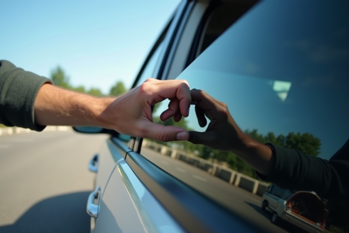 Personne frustrée essayant d